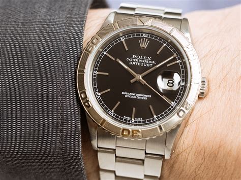 rolex thunderbird white gold|Rolex turn o graph price.